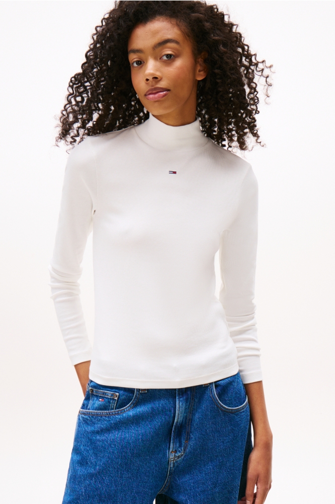 TJW ESSENTIAL MOCK N DW0DW19830 YBL ECRU